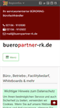 Mobile Screenshot of bueropartner-rk.de