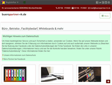 Tablet Screenshot of bueropartner-rk.de